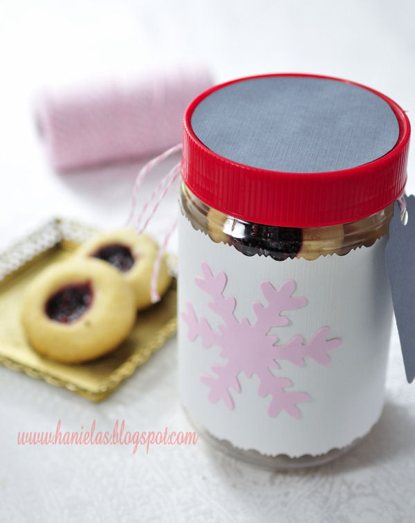 Haniela's Peanut Butter Jars made into Cookie Jars
