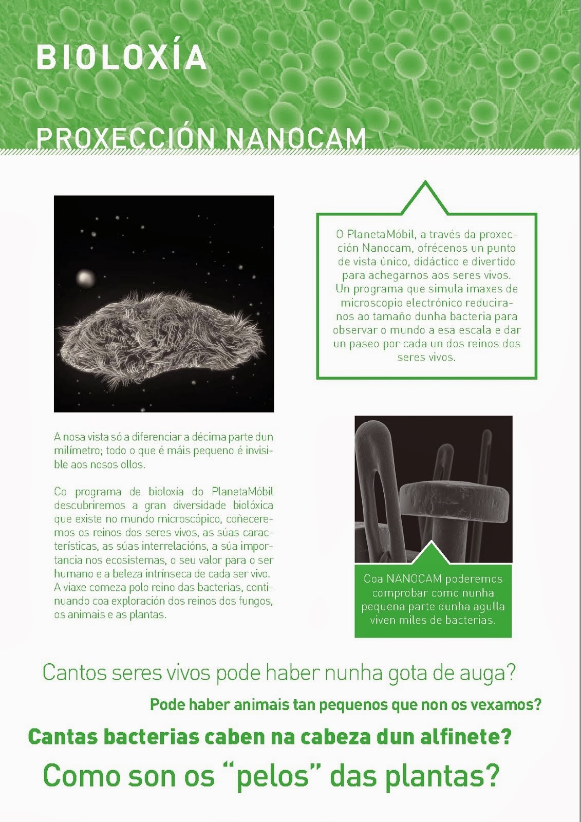 proyección de biología - Nanocam