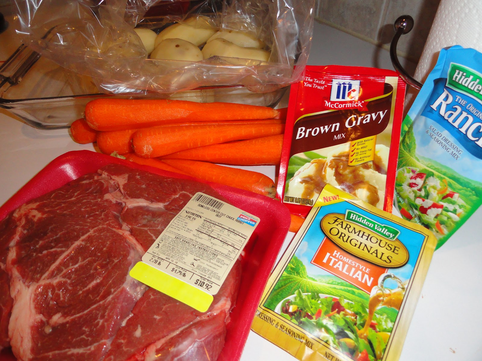 Oxford Impressions Three Envelope Chuck Roast With Brown Gravy Mix