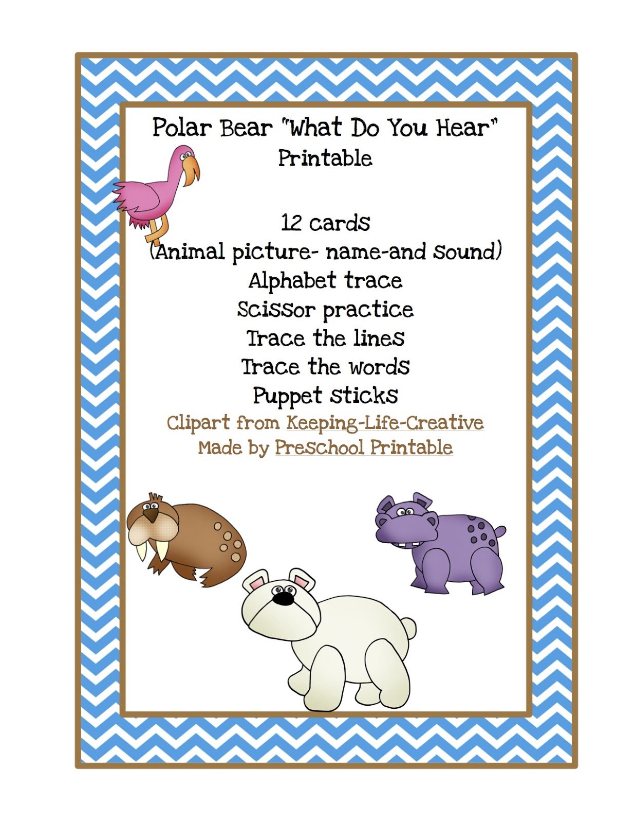 March 2013 Preschool Printables