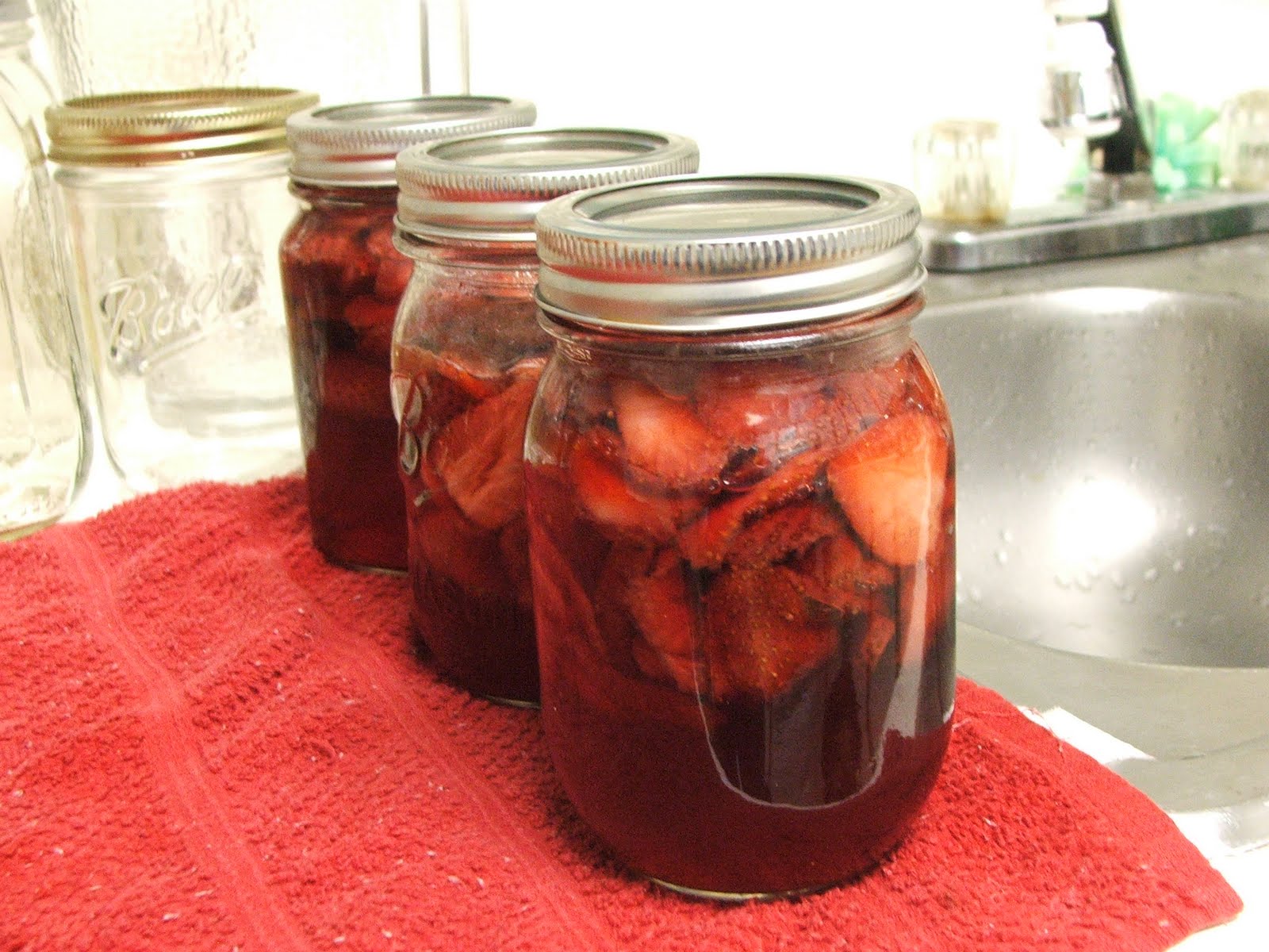 Canning Granny Canning Strawberries in Syrup