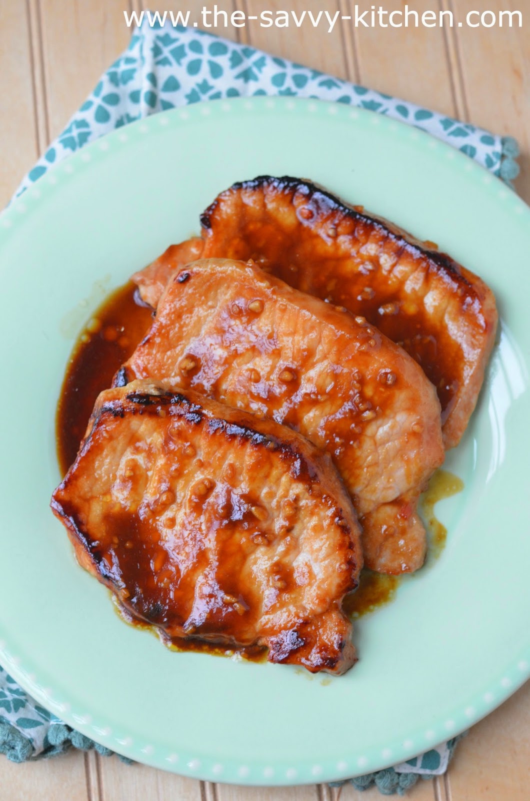 The Savvy Kitchen Asian Pork Chops