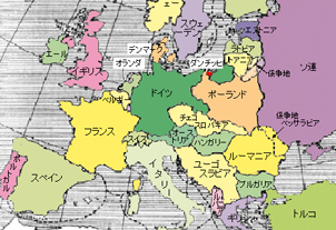 大戦後地図、The map before and behind World War I