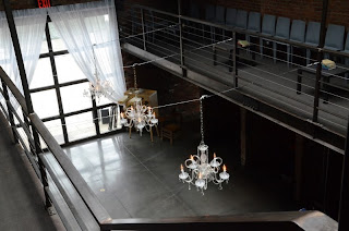 Crystal Chandeliers in The Main Room at The Foundry