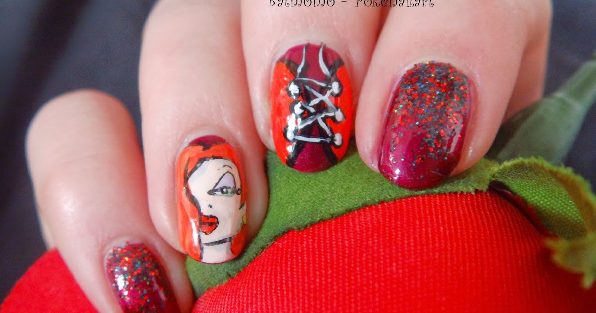 Pokénailart Nail Challenge Collaborative Skittlette Jessica Rabbit