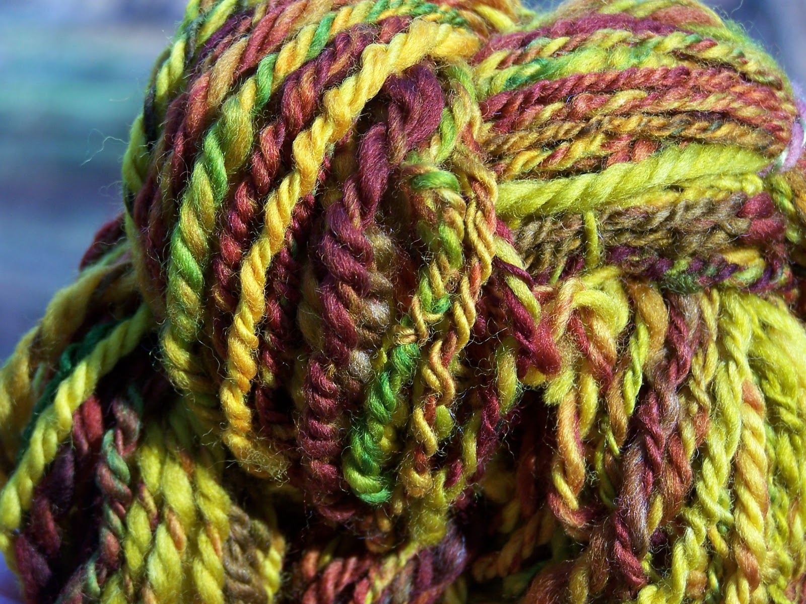 Bellalulu Knit & Spin Ugly Yarn Day 2012