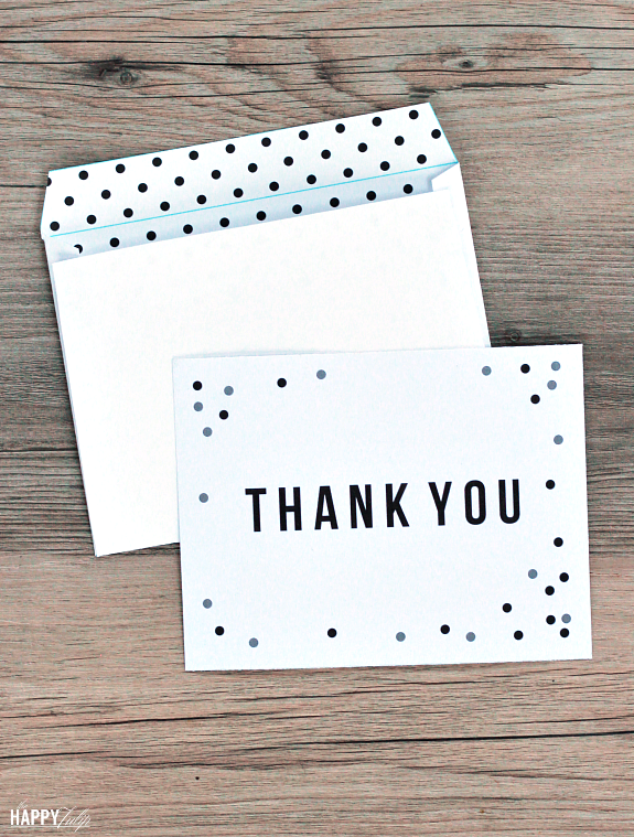 thank you envelope