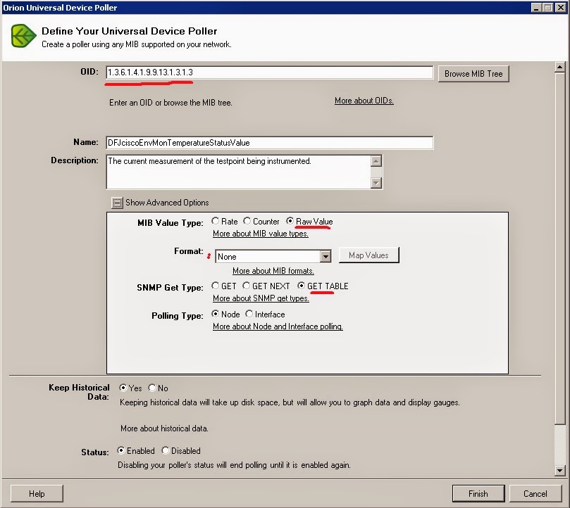 Ciscoshizzle_OtherShizzle Adding custom pollers to Solarwind Orion NPM