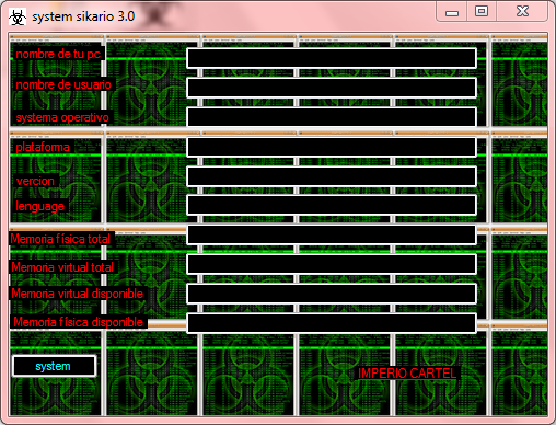 INFORMACION DEL SYSTEMA SIKARIO