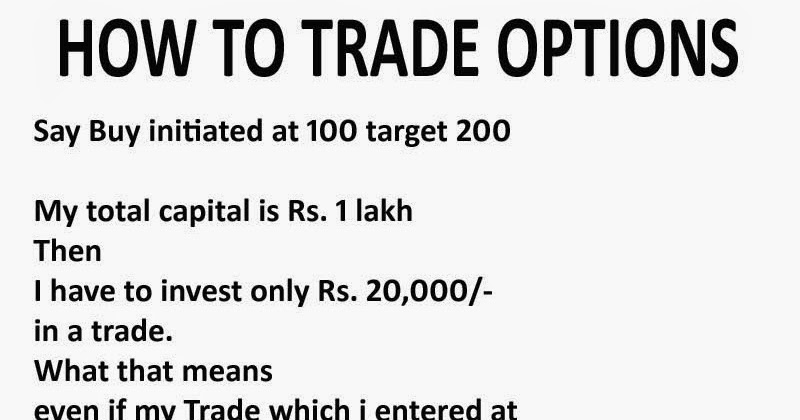 How to trade stock options in india