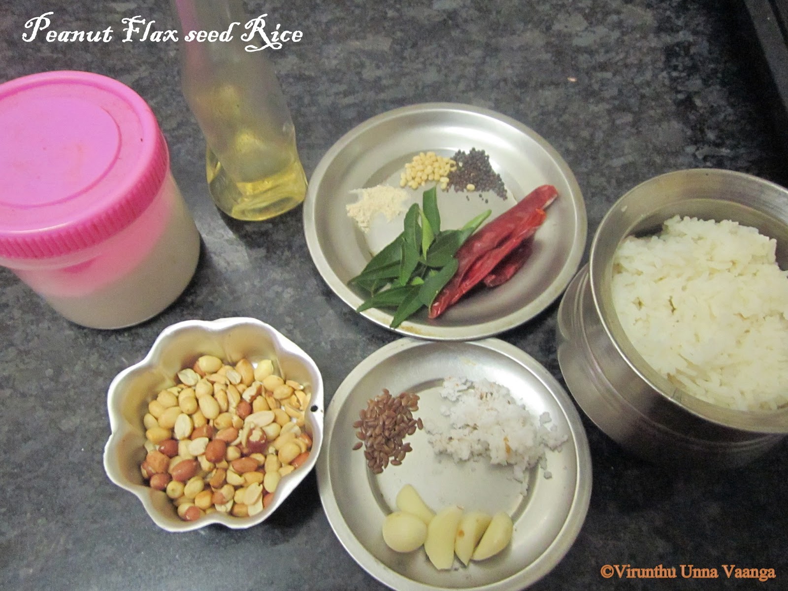 VIRUNTHU UNNA VAANGA PEANUT FLAX SEED RICE