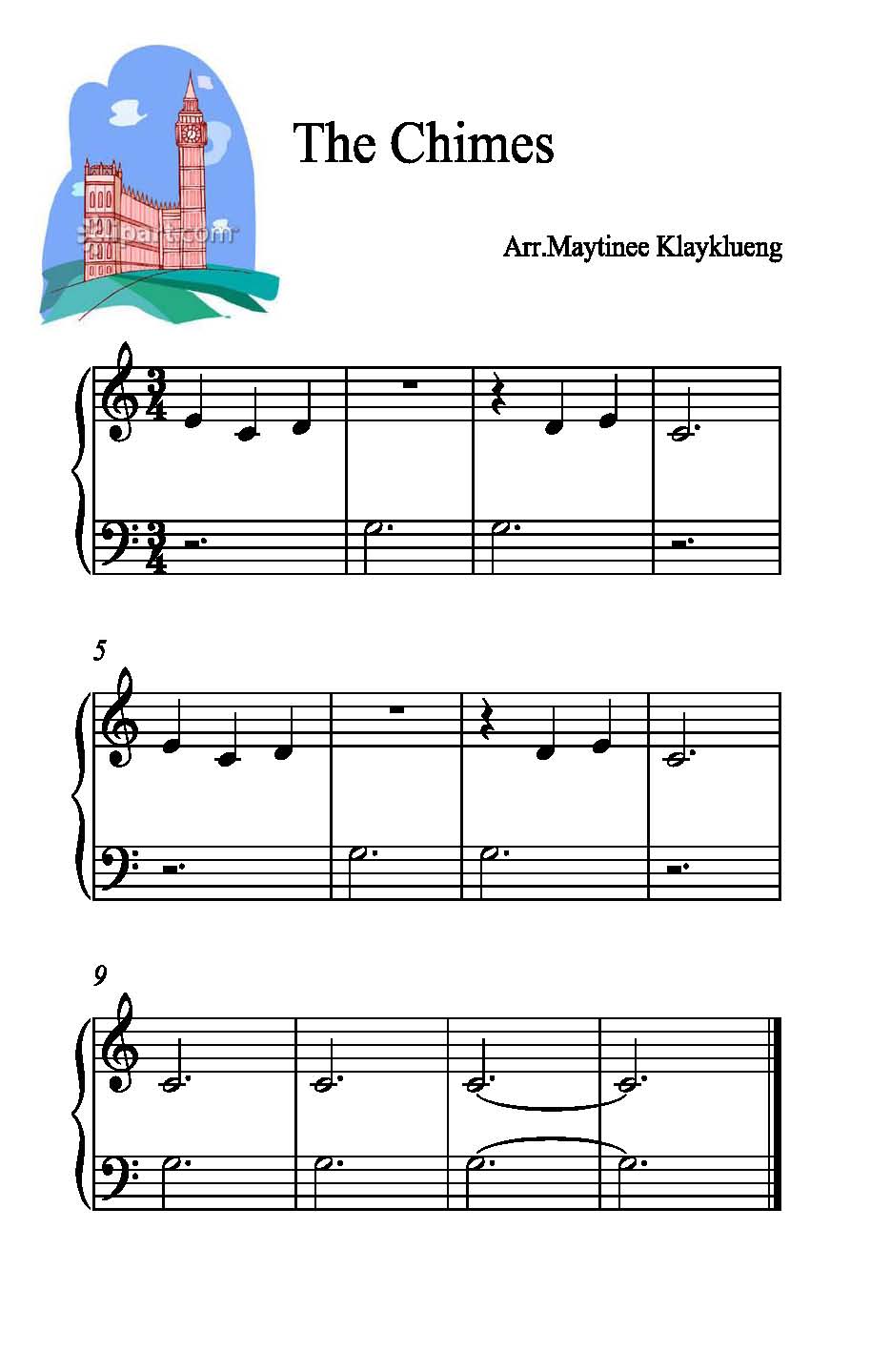 TeacherMay Music Blog เพลง The Chimes (Y3 Class)