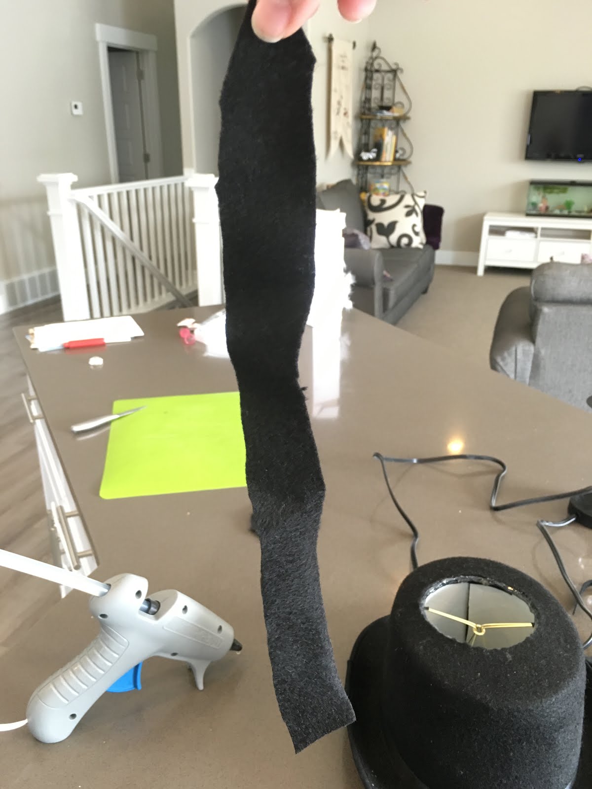 By the Light of the Chandelier Top Hat Lamp