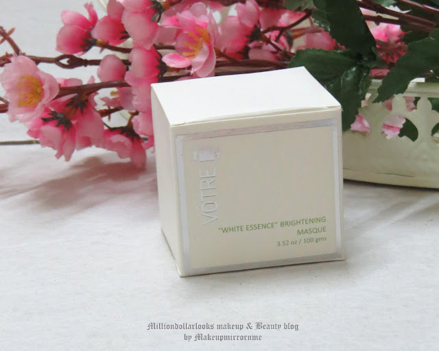 Votre White Essence Brightening Masque Review, Pictures & Price | Indian beauty blogger, indian makeup and beauty blog Votre White Essence Brightening Masque Review, Pictures & Price, New launch skin care range from Votre, Brighter skin, White essence, skin brightening mask review, skin whitening, How to get brighter skin at home, Votre skin care review, Votre white essence range review, indian makeup and beauty blog, indian beauty blogger, indian makeup blogger, Skincare, best face mask for all skin types