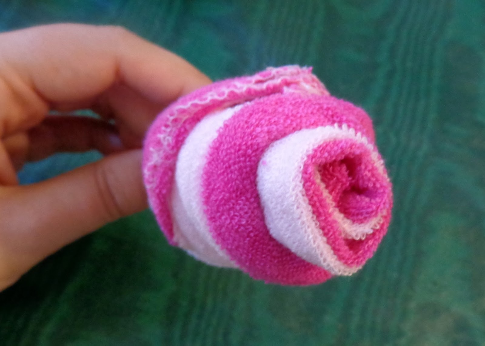 DIY for Mommies Washcloth Roses