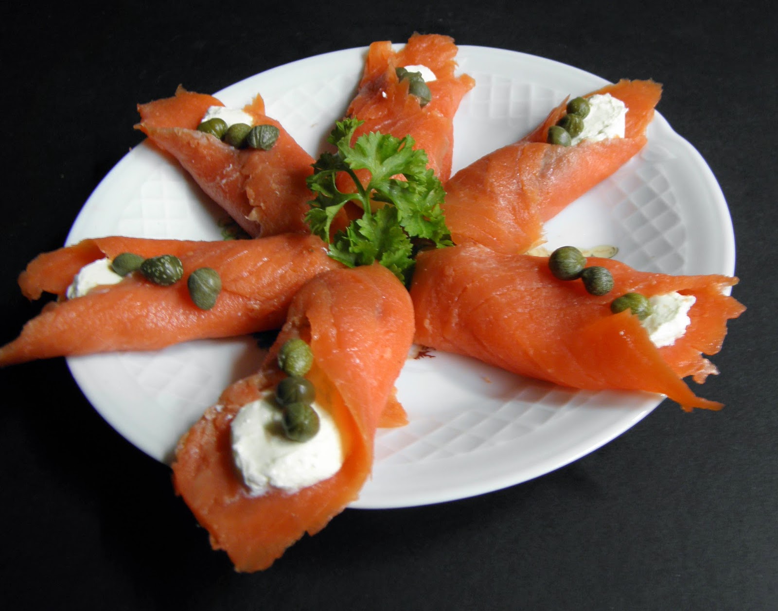 Lox, Cream Cheese and Caper Hors d'Oeuvre (Appetizer) the DIY food blog real recipes for