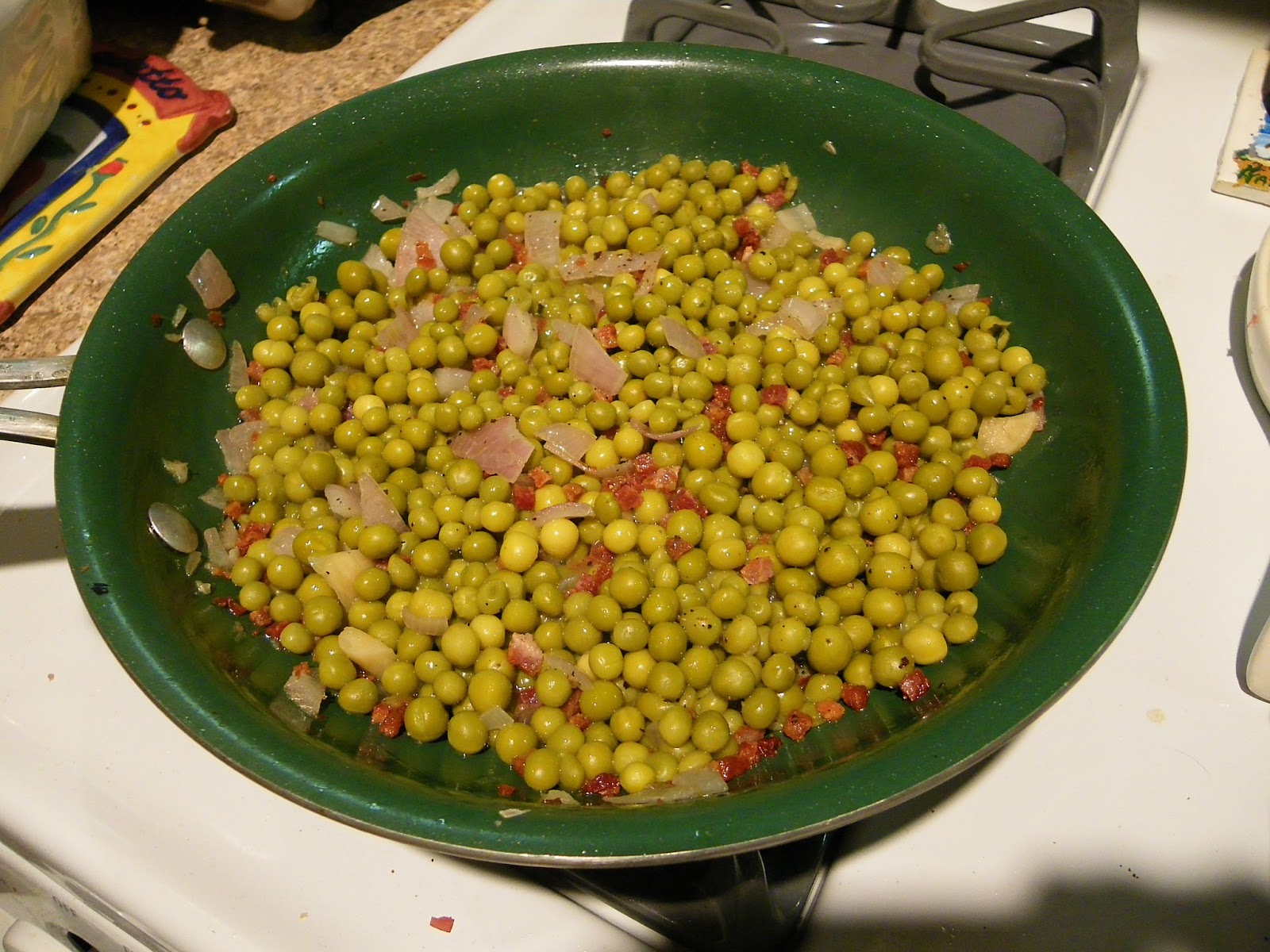 Side Dish Pancetta Peas, easy and best side dish!