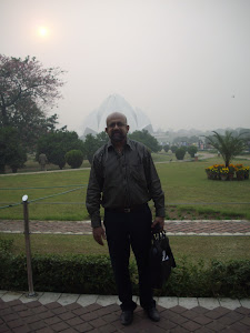 At Bahai  or Lotus temple.(Friday 4-11-2011).