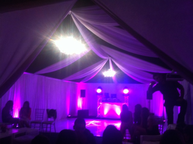 Star Event Productions Tent Draping White Dance Floor Silver