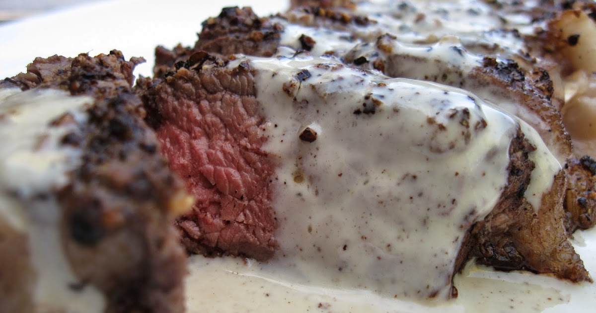 Random Thoughts by Jewels Steak Au Poivre and Smoked Gouda Mashed Potatoes