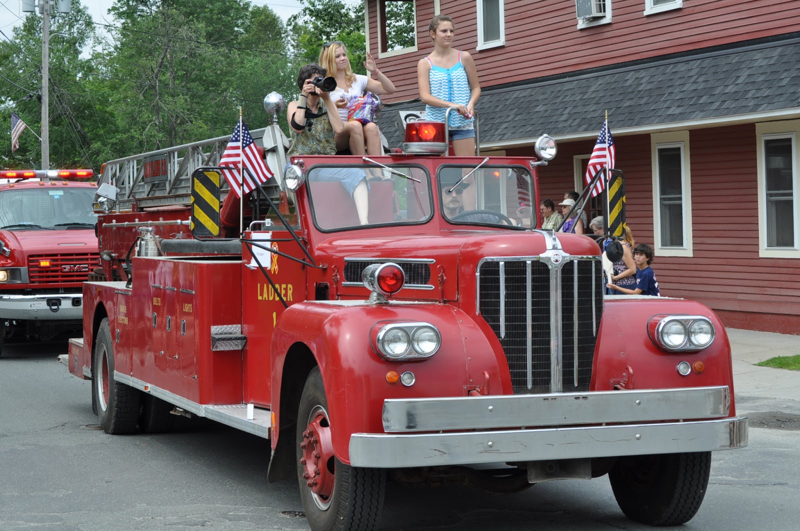 N.E. Wanderer Cabot Vermont Fourth of July Parade It's raining Cheese!