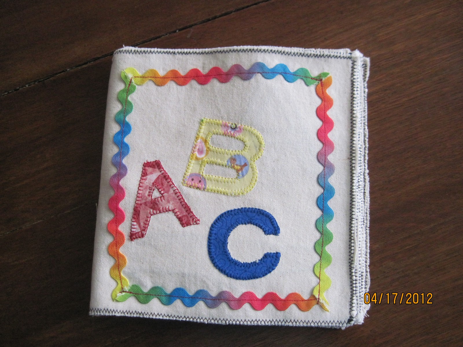 An American Housewife Making A Cloth Children's Book