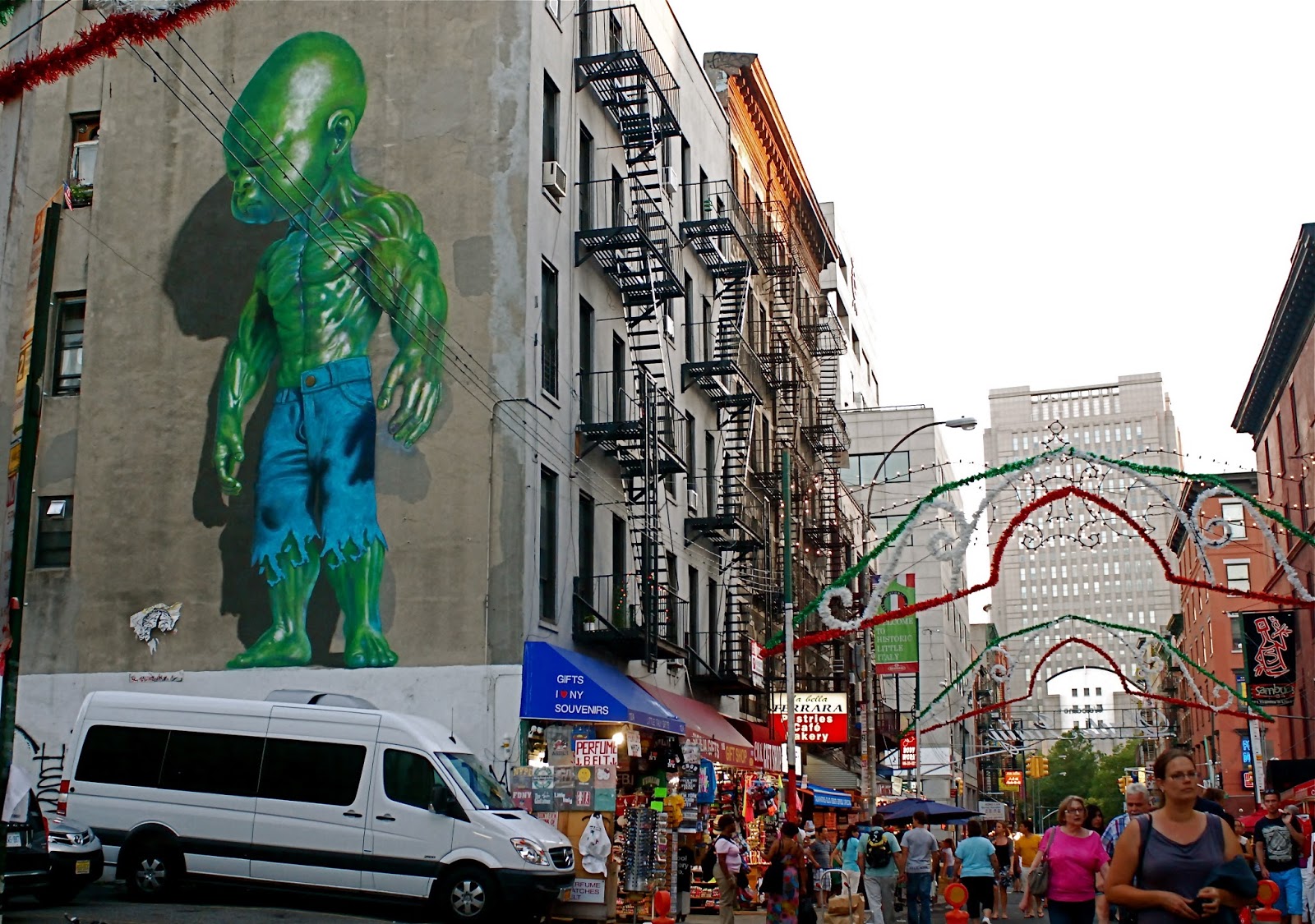 NYC ♥ NYC "Audrey Hepburn" and "Temper Tot" Murals on Mulberry Street in Little Italy