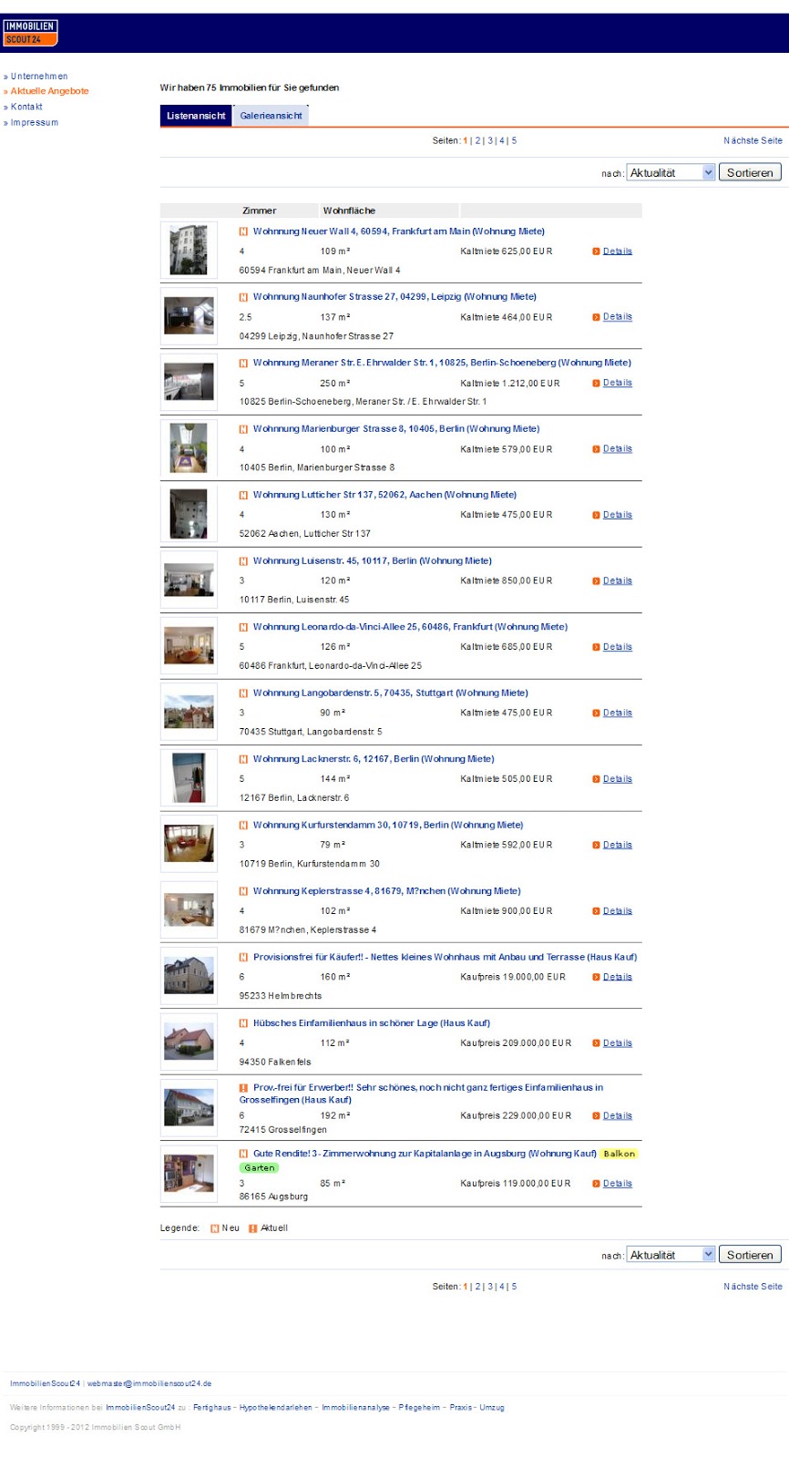 Immobilienscout Wohnung Immobilienscout Wohnung