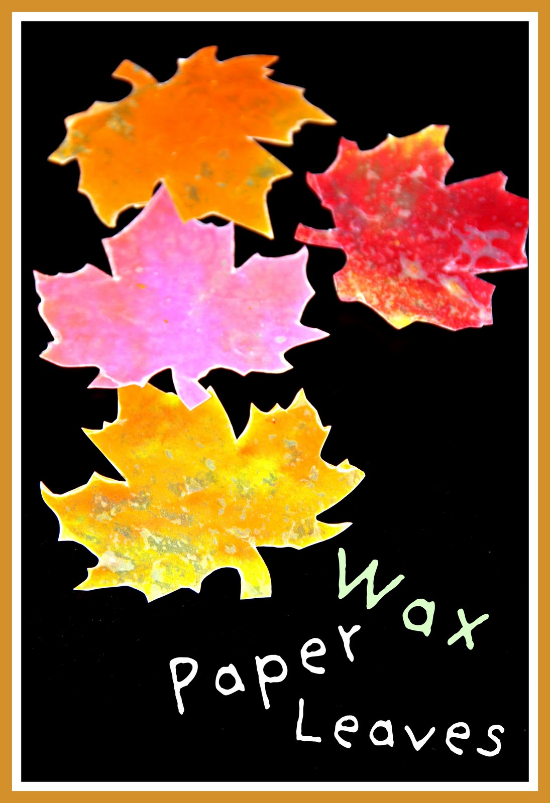 Blue Skies Ahead Wax paper leaves