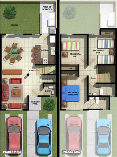 Casas en Venta y Departamentos: Casa Muestra Adosada Modelo Arce Fracc