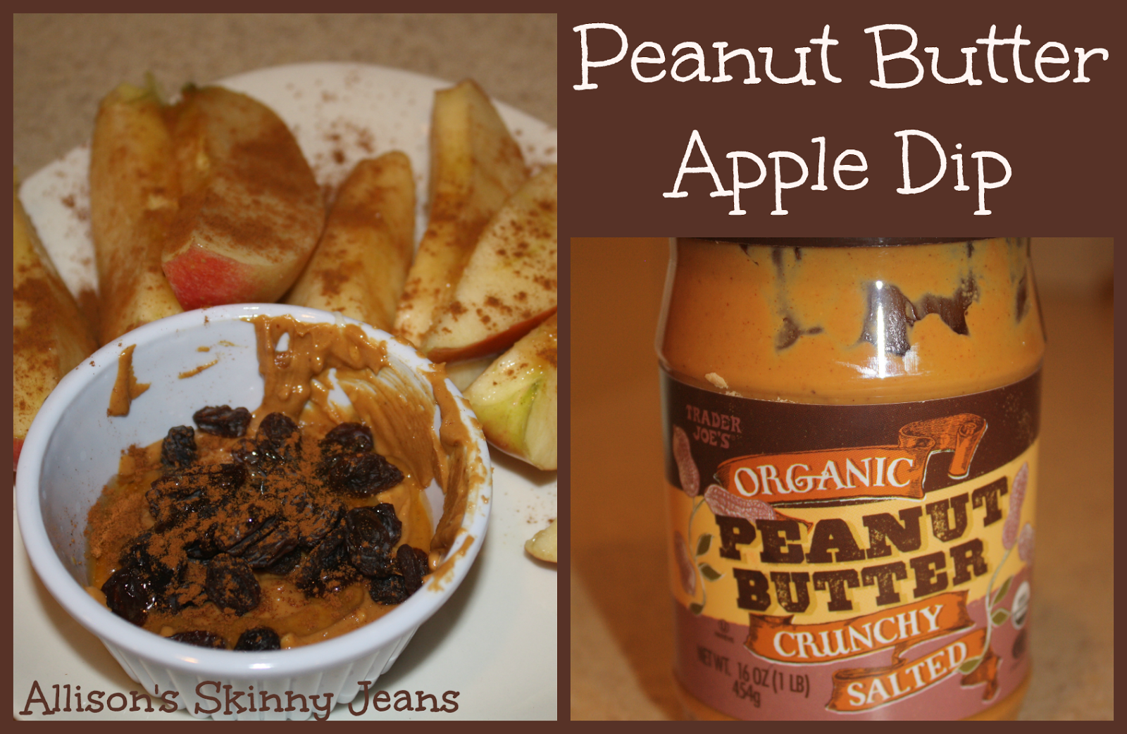 Skinny Jeans Peanut Butter Apple Dip