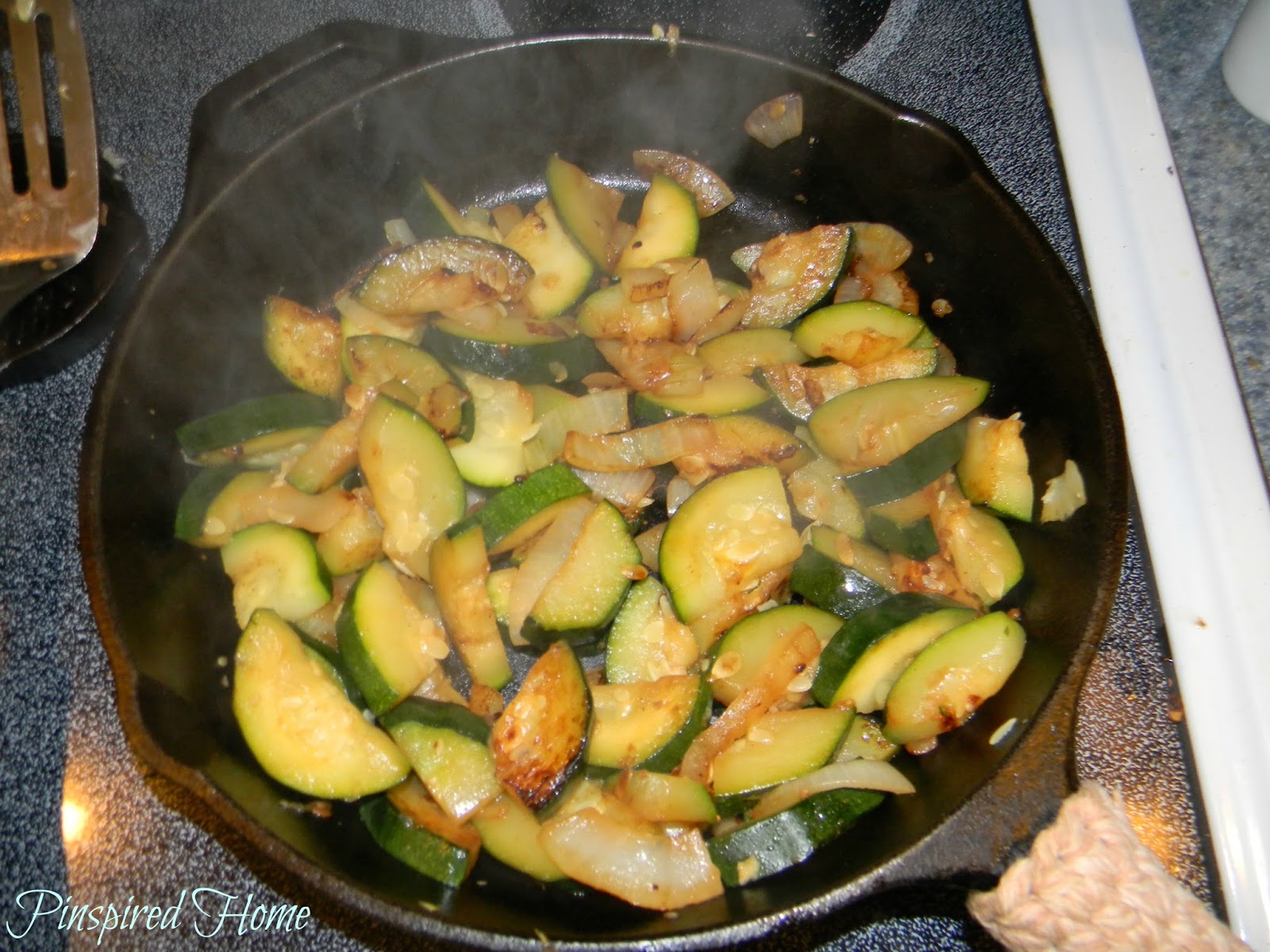 Pinspired Home Balsamic Sauteed Summer Squash