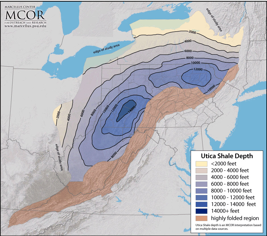 Utica Shale Maps