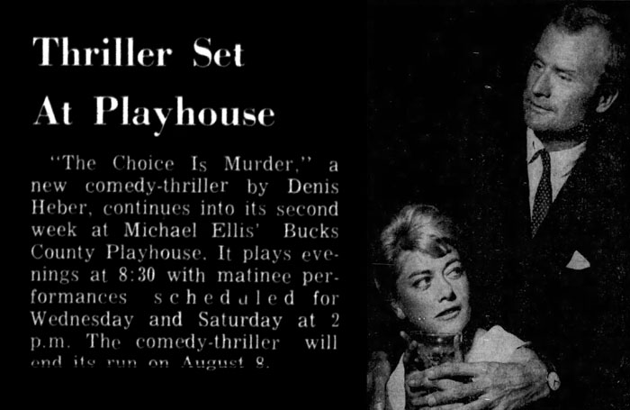 The Collinsport Historical Society: Louis Edmonds in The Choice is  Murder, 1964