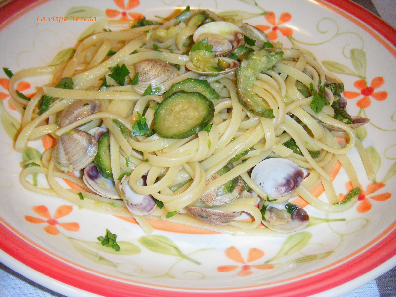 La vispa Teresa Linguine con zucchine e lupini