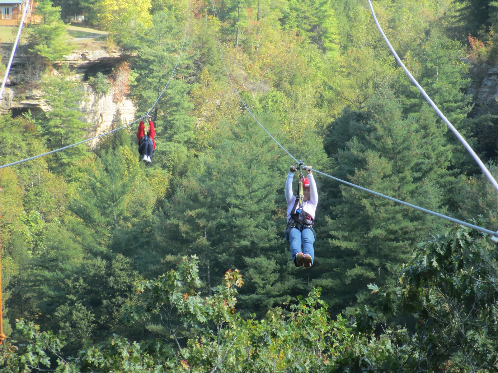 Ziplining Across the USA Sunday October 13 Red River Campton
