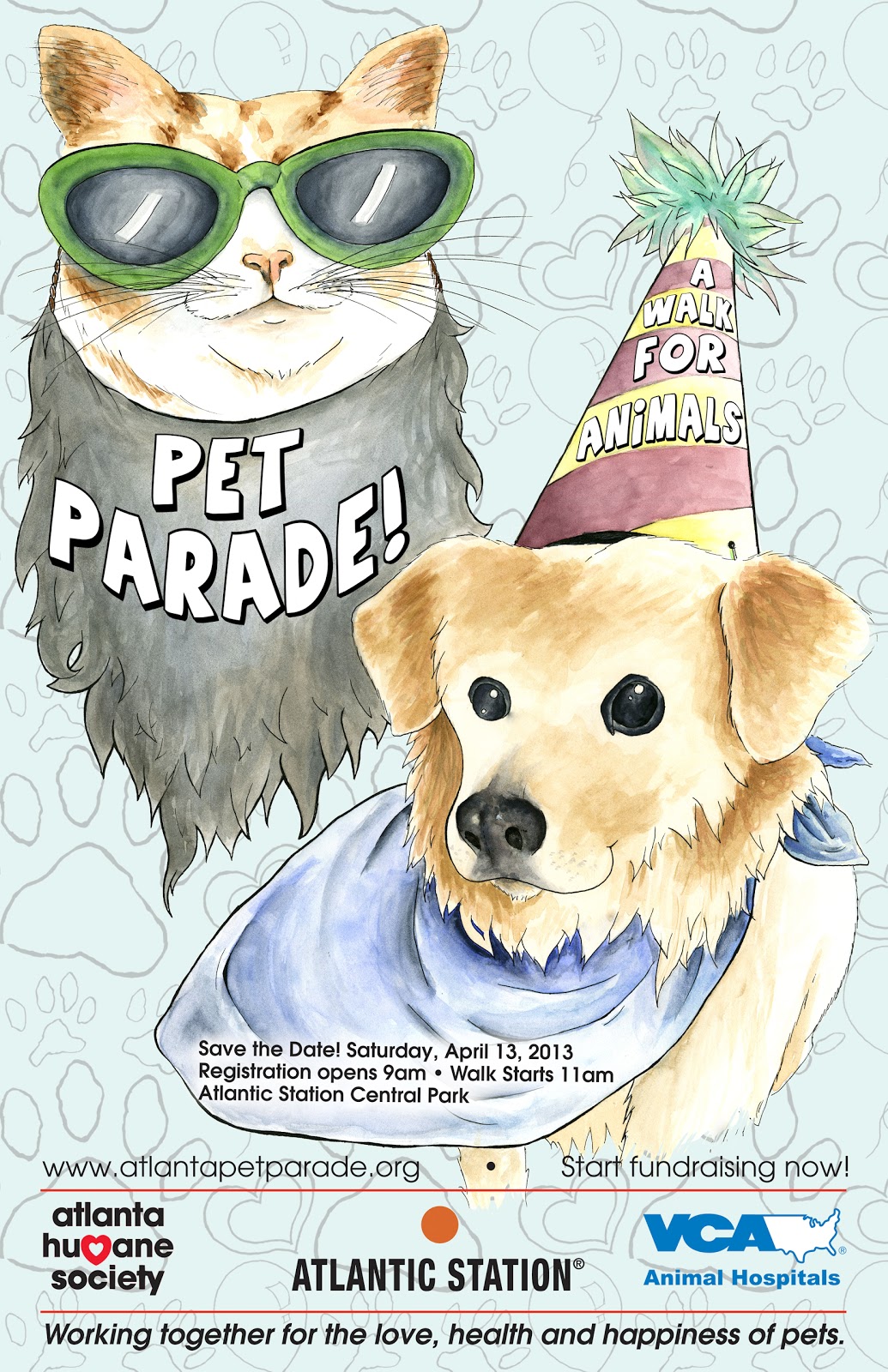 Eyegear Illustrations Pet Parade poster