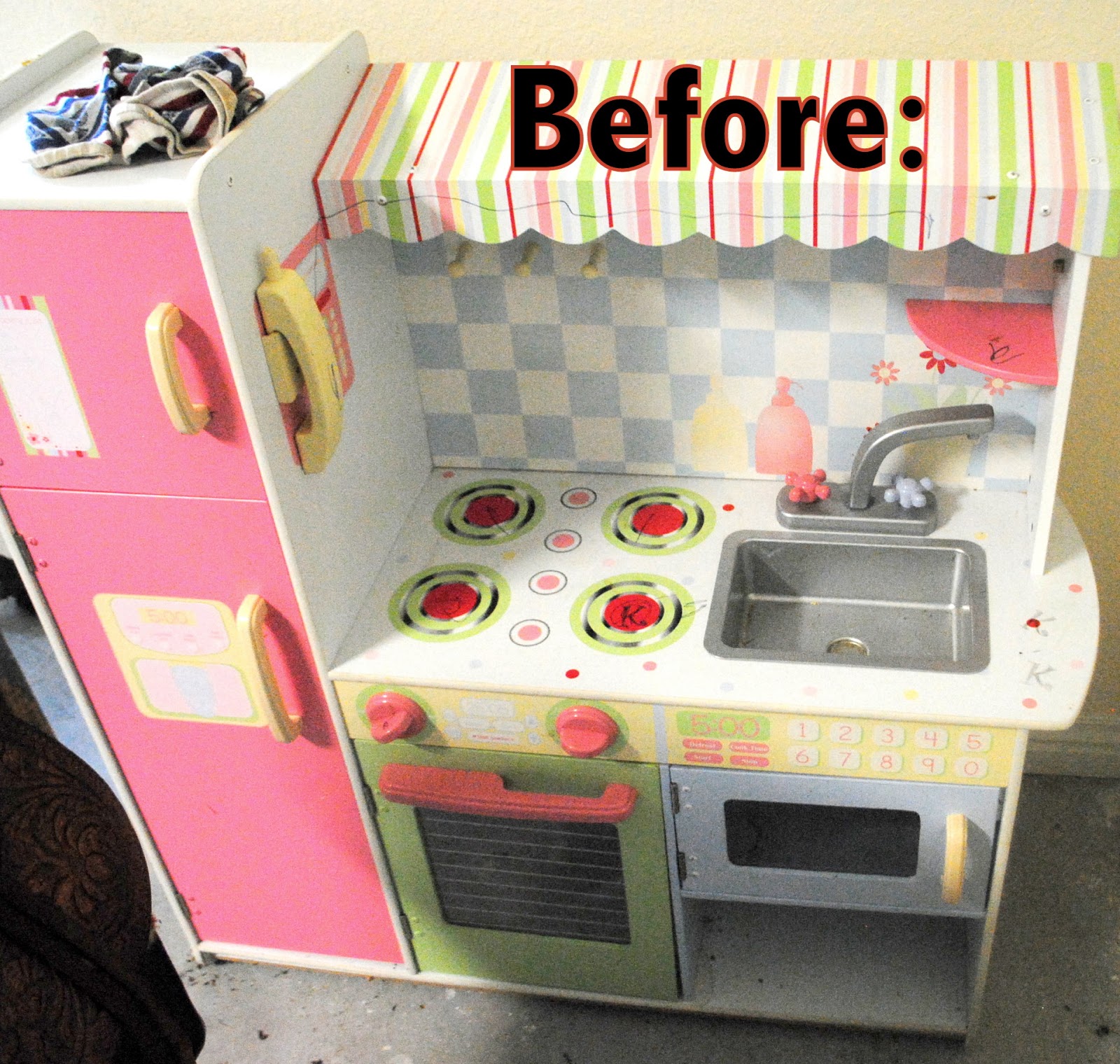 The Rosy Life DIY Play Kitchen Makeover!