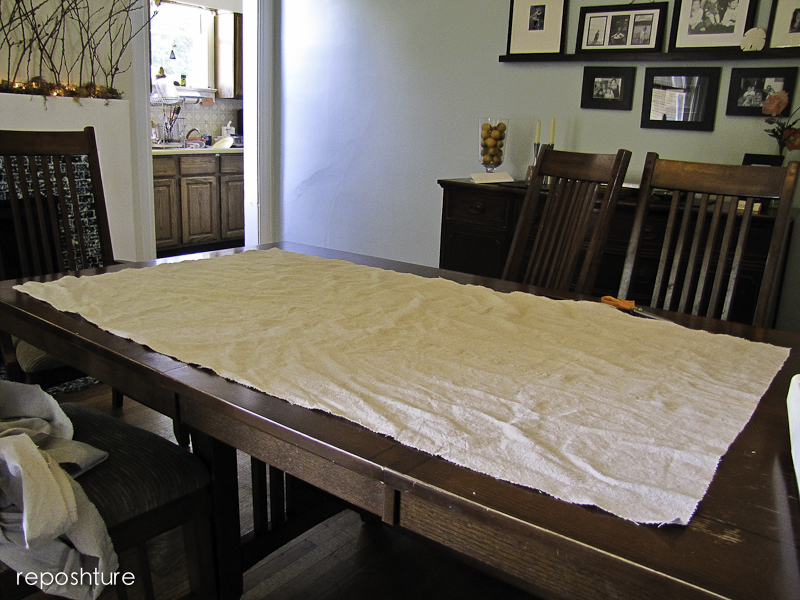 Reposhture Studio How to make an easy, elastic cushion cover