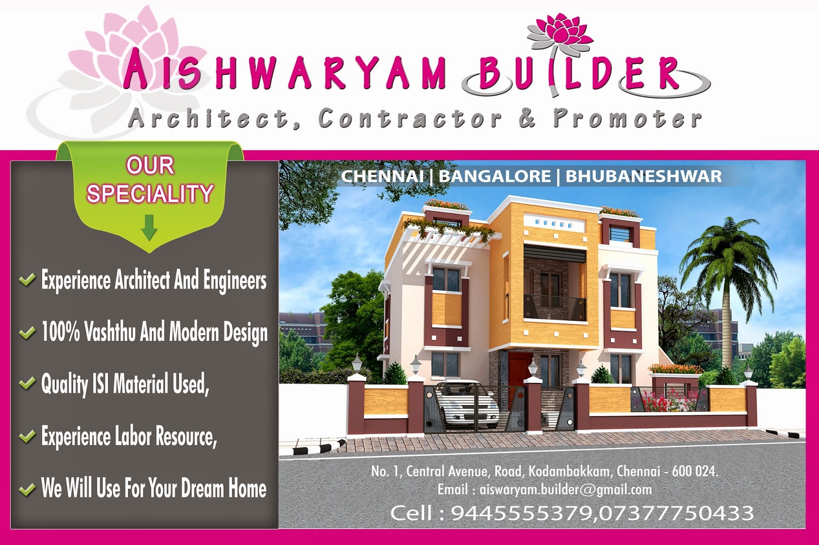 contractors in chennai we are offering service architects in