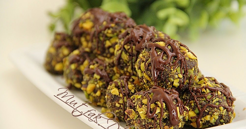 Mutfak Dili Yeşil Fıstıklı Mozaik Toplar