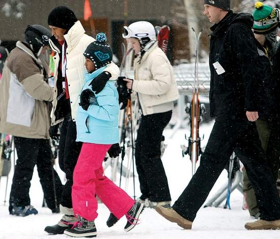 michelle obama in vail colorado. First Lady#39;s Vail vacation Rib