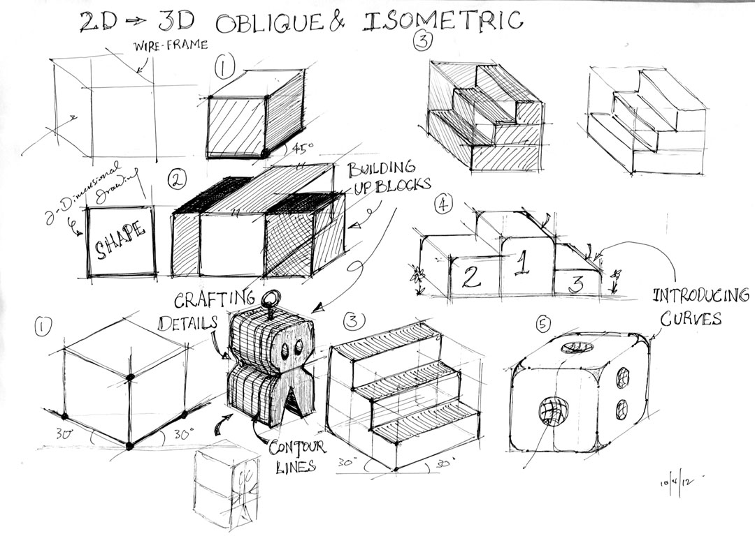 easy isometric drawings