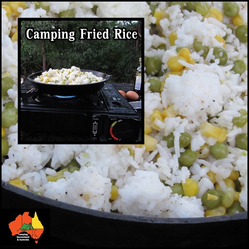Camping Queensland and Australia Fried Rice Camping Style