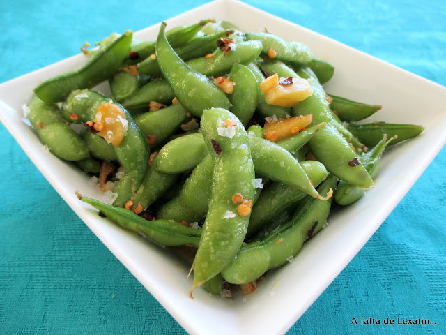 Edamame Picante Con Ajo Y Jengibre
