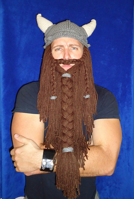 crochet viking hat