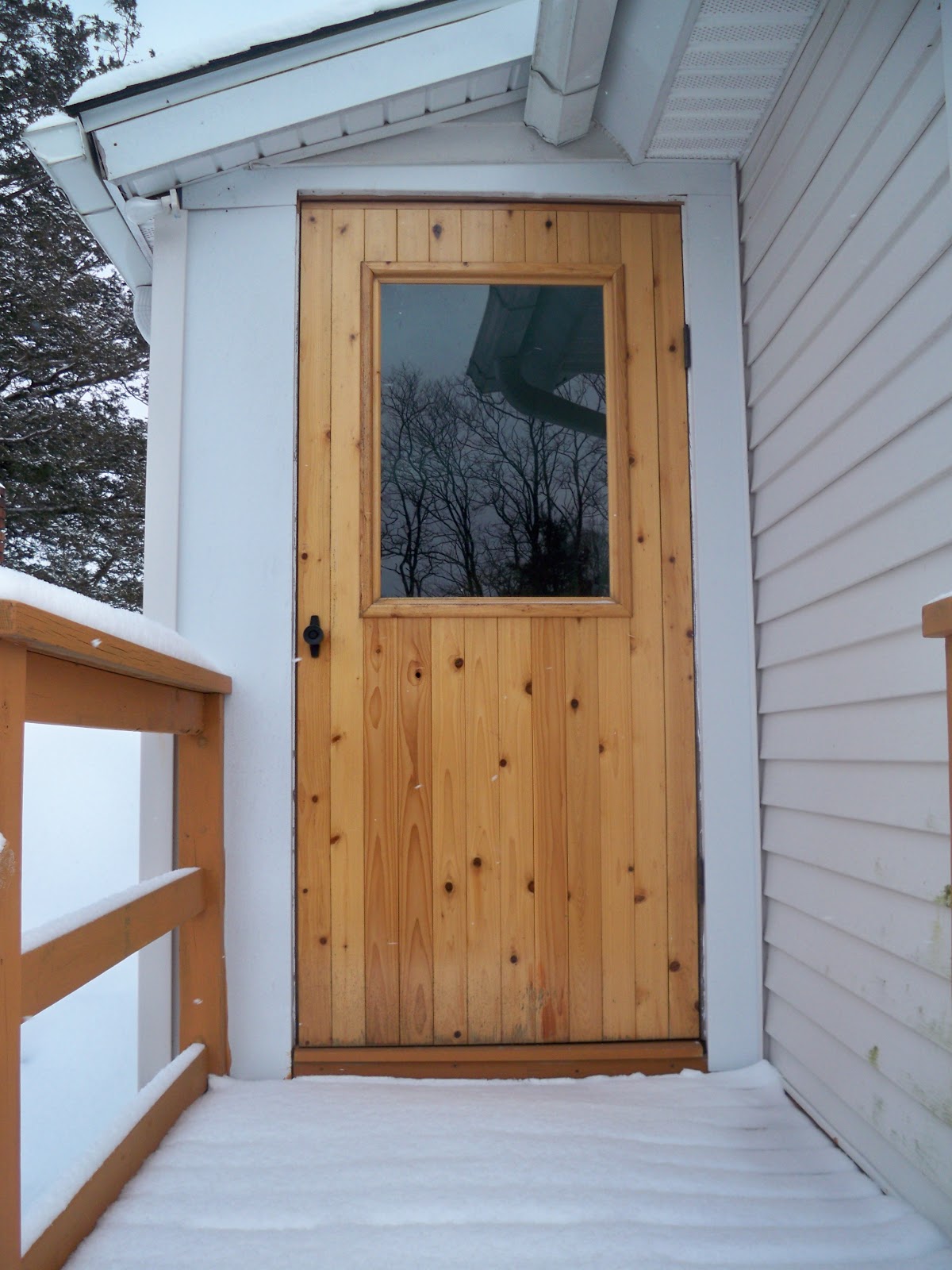 littlewing woodwork Red Cedar Storm Door