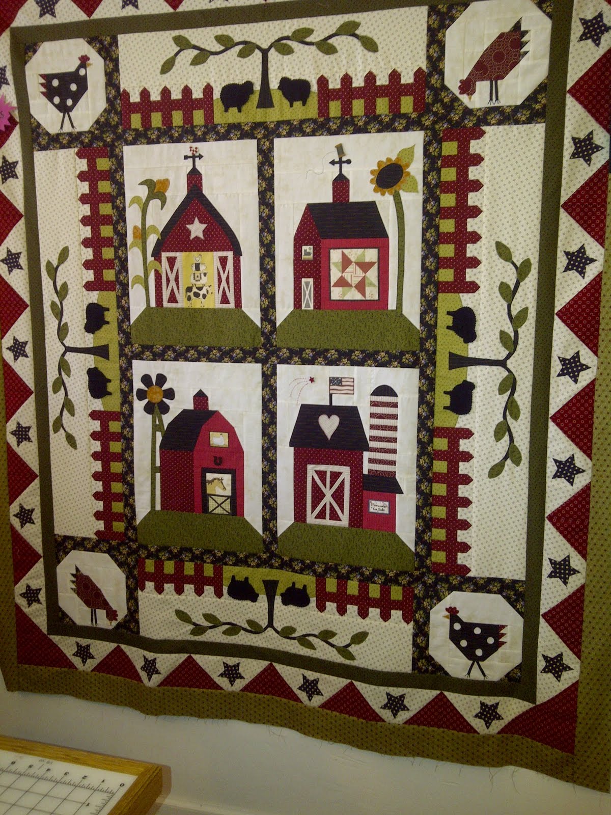 Main Street Quilt Company Red Barns