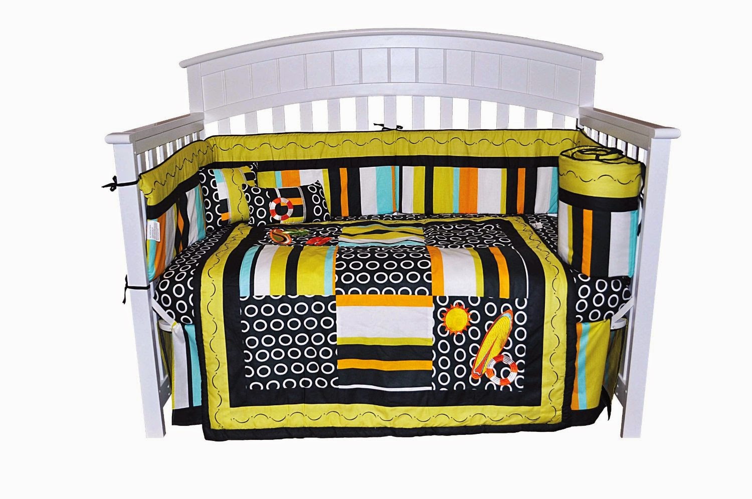 All Things Children Dk Leigh Crib Bedding Set For Unisex Beach
