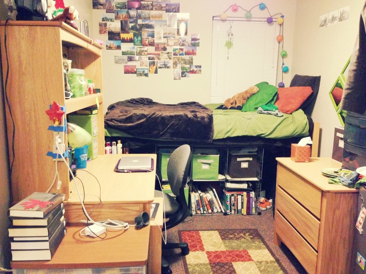 Keegan sent me this picture of her dorm.